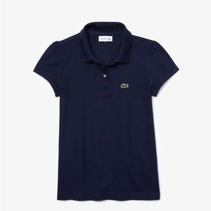 Lacoste Kids' Scalloped Collar Mini Piqué Polo